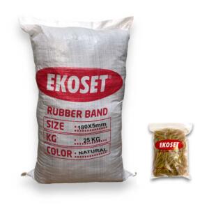 Kauçuk Kalın Paket Lastiği 180x5mm 25 Kg