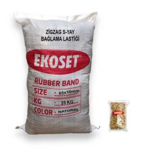 Zigzag Yay Bağlama Lastiği 25 KG