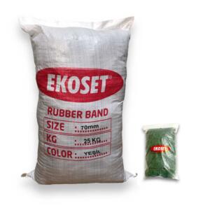 Yeşil Para Lastiği 70mm 25 KG