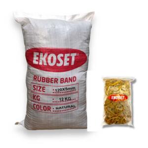 120mmx5mm Geniş Kauçuk Paket Ambalaj Lastiği 12Kg Koli (120x5)
