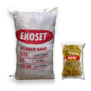 130mmx10mm Extra Geniş Kauçuk Paket Ambalaj Lastiği 12Kg Koli (130x10)