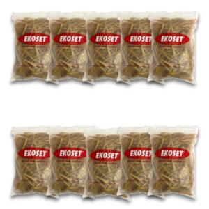 Ekoset 150x5mm Geniş Kauçuk Paket Ambalaj Kasa Lastiği 1.000 Adet