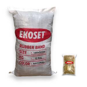180mmx5mm Geniş Kauçuk Paket Ambalaj Lastiği 12Kg Koli (180x5)