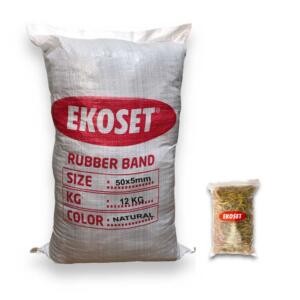 50mmx5mm Geniş Kauçuk Paket Ambalaj Lastiği 12Kg Koli (50x5)