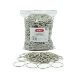 70mm Beyaz Kauçuk Paket Ambalaj Para Lastiği 1.000 Adet