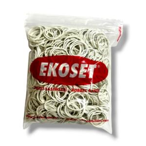 40mm Beyaz Kauçuk Paket Ambalaj Para Lastiği 1.000 Adet