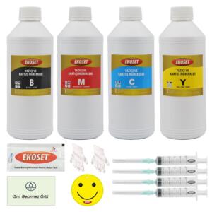 Epson Uyumlu 4 Renk Muadil Mürekkep 4 x 1 Litre Megaboy