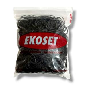 40mm Siyah Kauçuk Paket Ambalaj Toka Para Lastiği 1.000 Adet