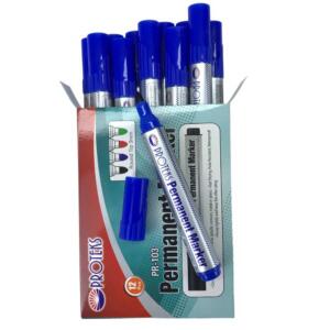 Protex Koli Kalemi Permanent Marker Mavi 12'li Paket